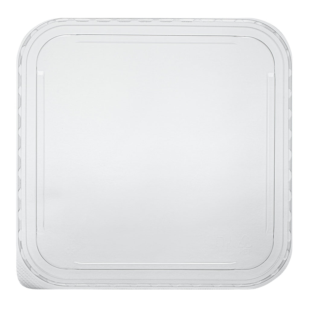 Matsuri Vision Clear PET Plastic Lid - Fits 34 and 45 oz Sushi Containers, Anti-Fog - 100 count box