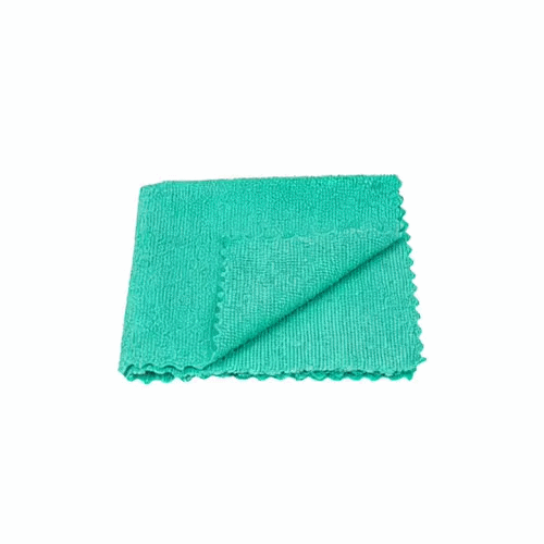 Clean Tek Professional Green Microfiber Rags In A Box - 11 3/4" x 11 3/4" - 250 count box