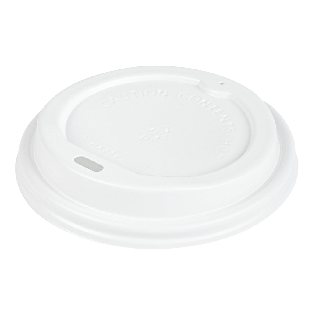 Restpresso 12 oz New Year's Eve Paper Single Wall Coffee Cup - with White Lid - 3 1/2" x 3 1/2" x 4 3/4" - 400 count box