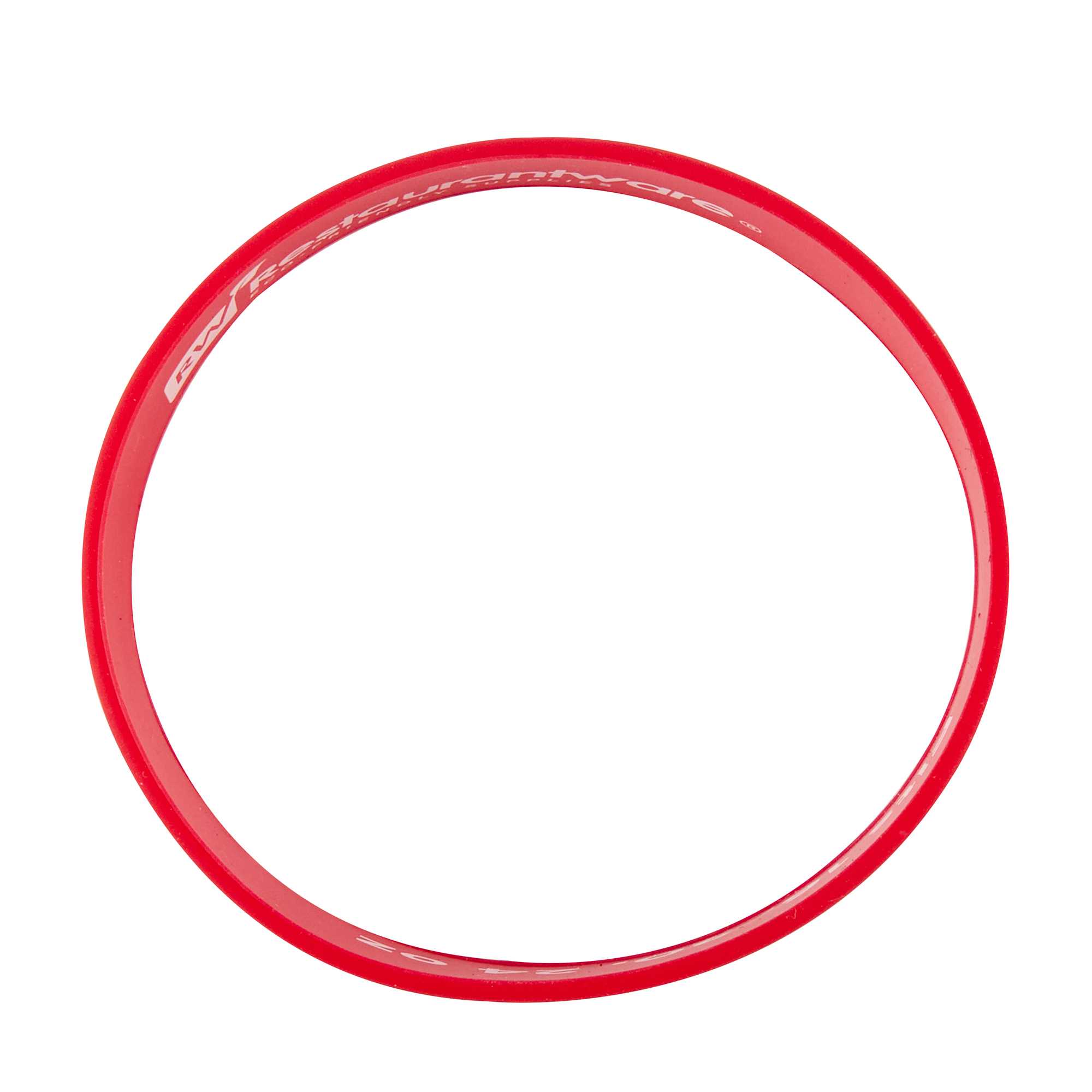 First In First Out Red Silicone BBQ Label Band - Fits 16, 20 and 24 oz Squeeze Bottles - 1 count box
