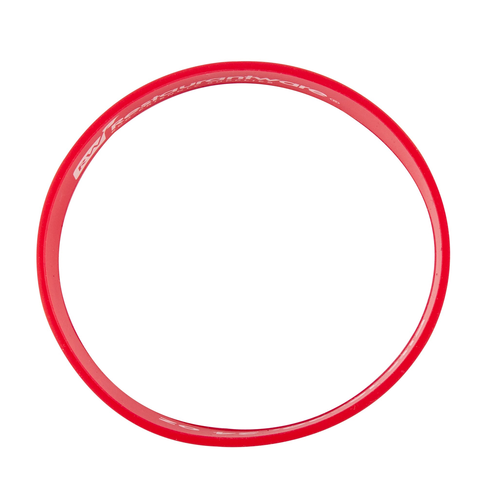 First In First Out Red Silicone BBQ Label Band - Fits 16, 20 and 24 oz Squeeze Bottles - 10 count box