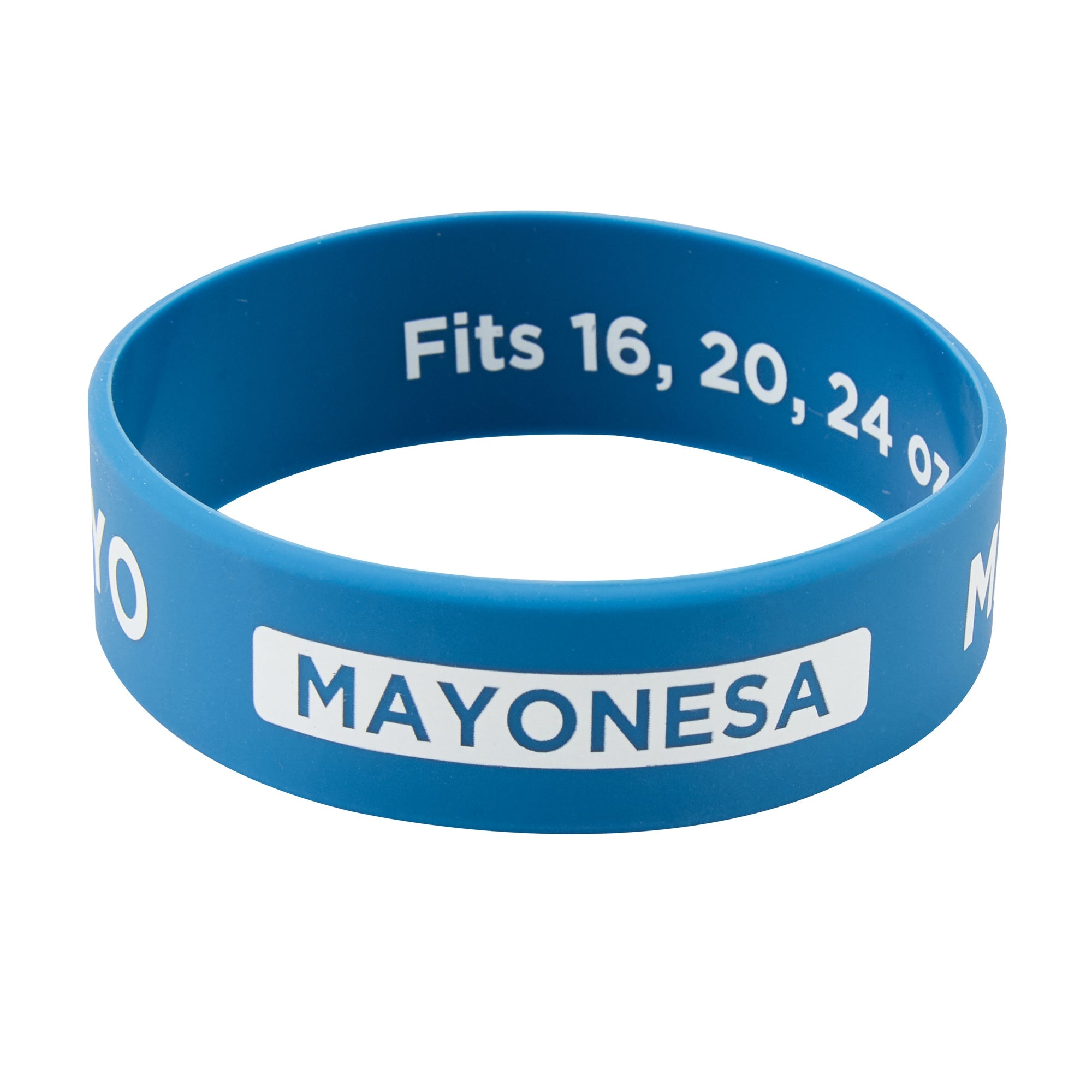First In First Out Blue Silicone Mayo Label Band - Fits 16, 20 and 24 oz Squeeze Bottles - 10 count box