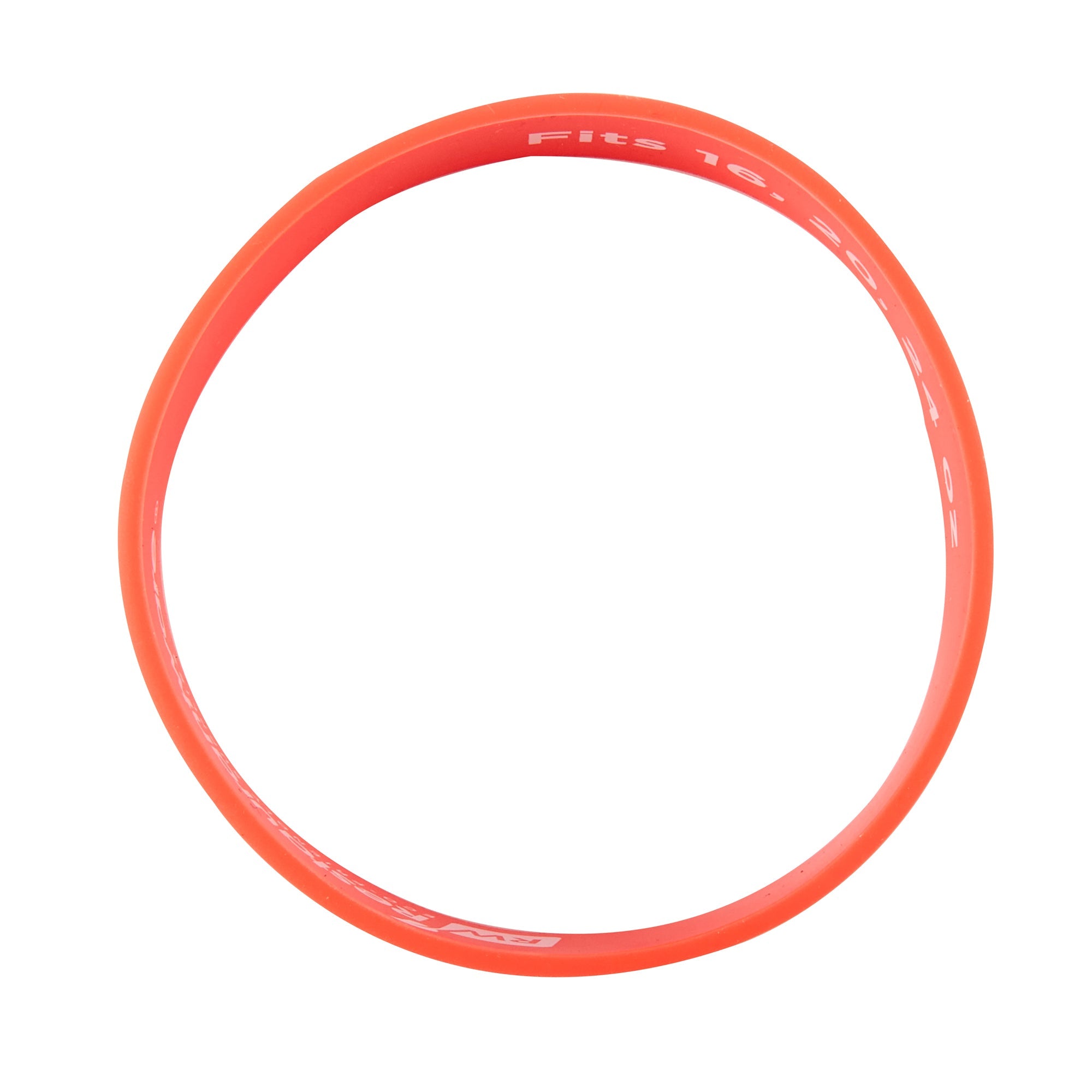 First In First Out Red Silicone Hot Label Band - Fits 16, 20 and 24 oz Squeeze Bottles - 10 count box