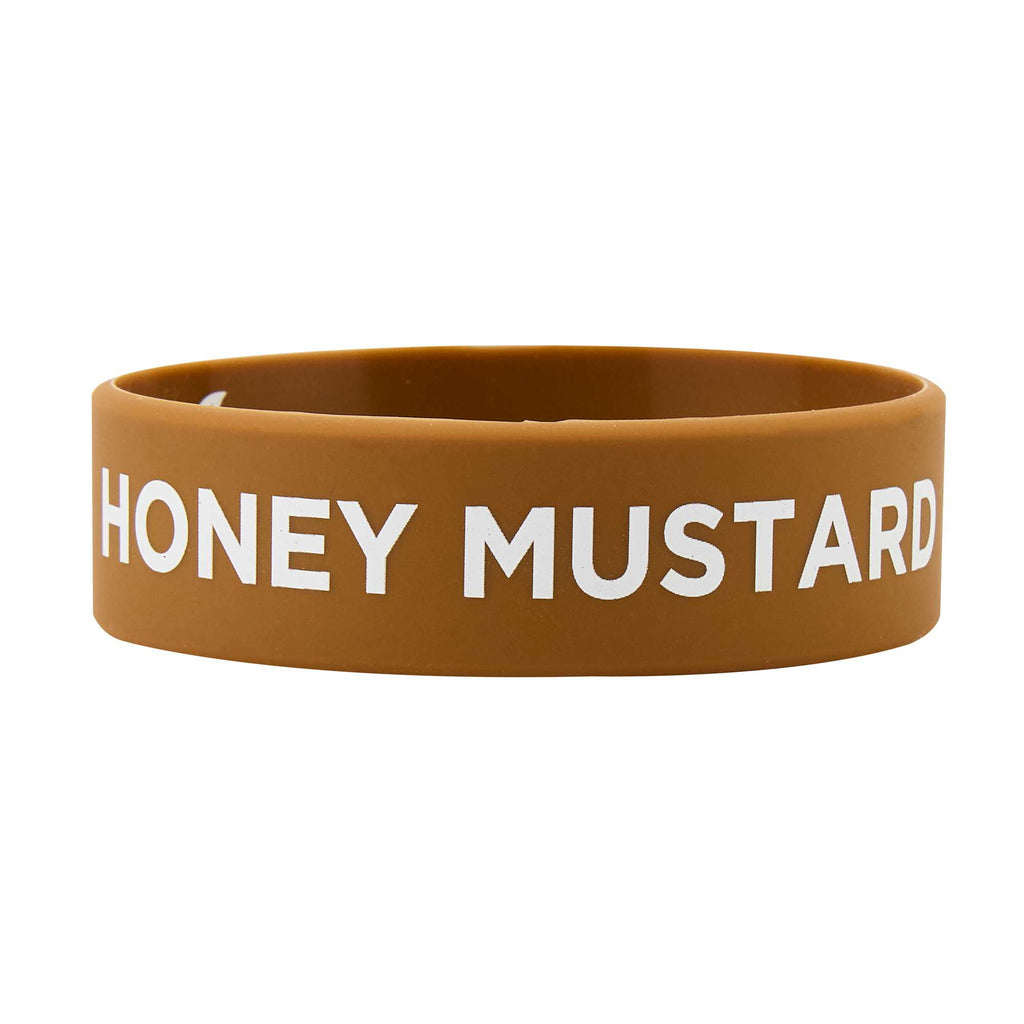 First In First Out Brown Silicone Honey Mustard Label Band - Fits 16, 20 and 24 oz Squeeze Bottles - 1 count box