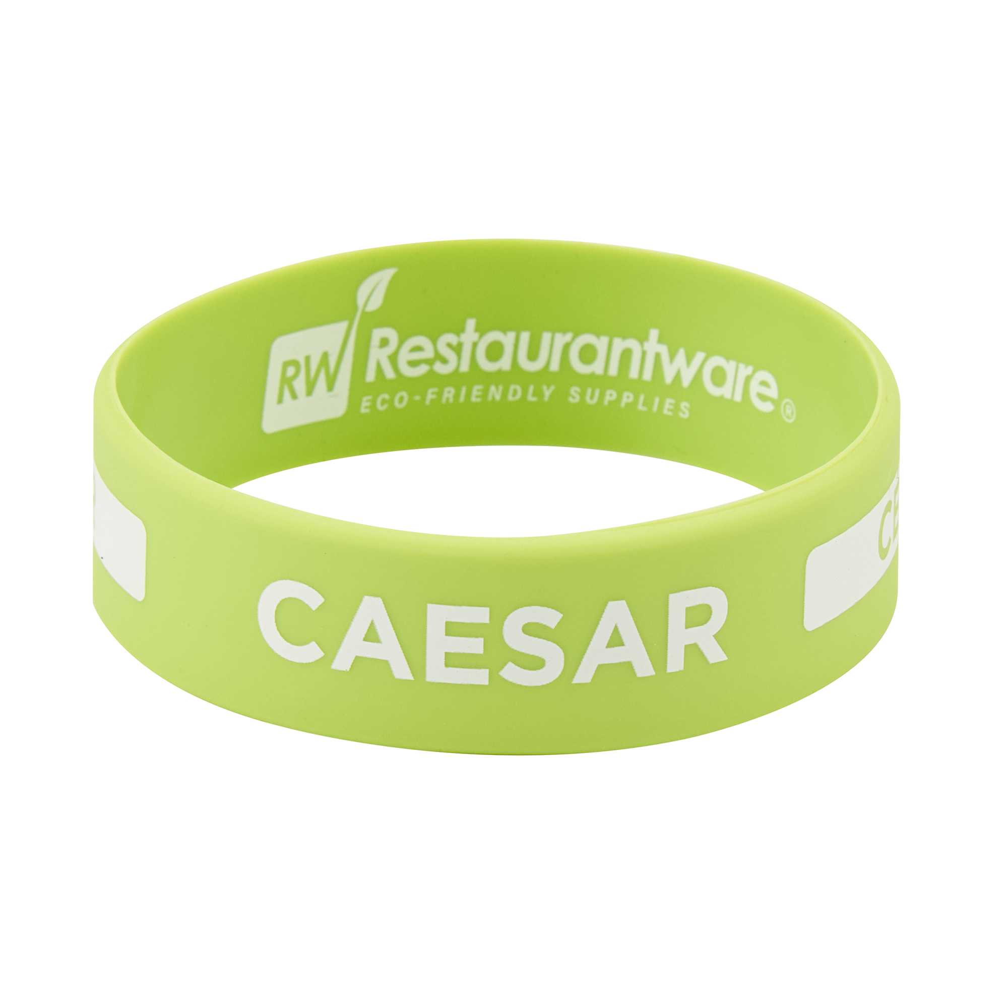 First In First Out Green Silicone Caesar Label Band - Fits 16, 20 and 24 oz Squeeze Bottles - 1 count box