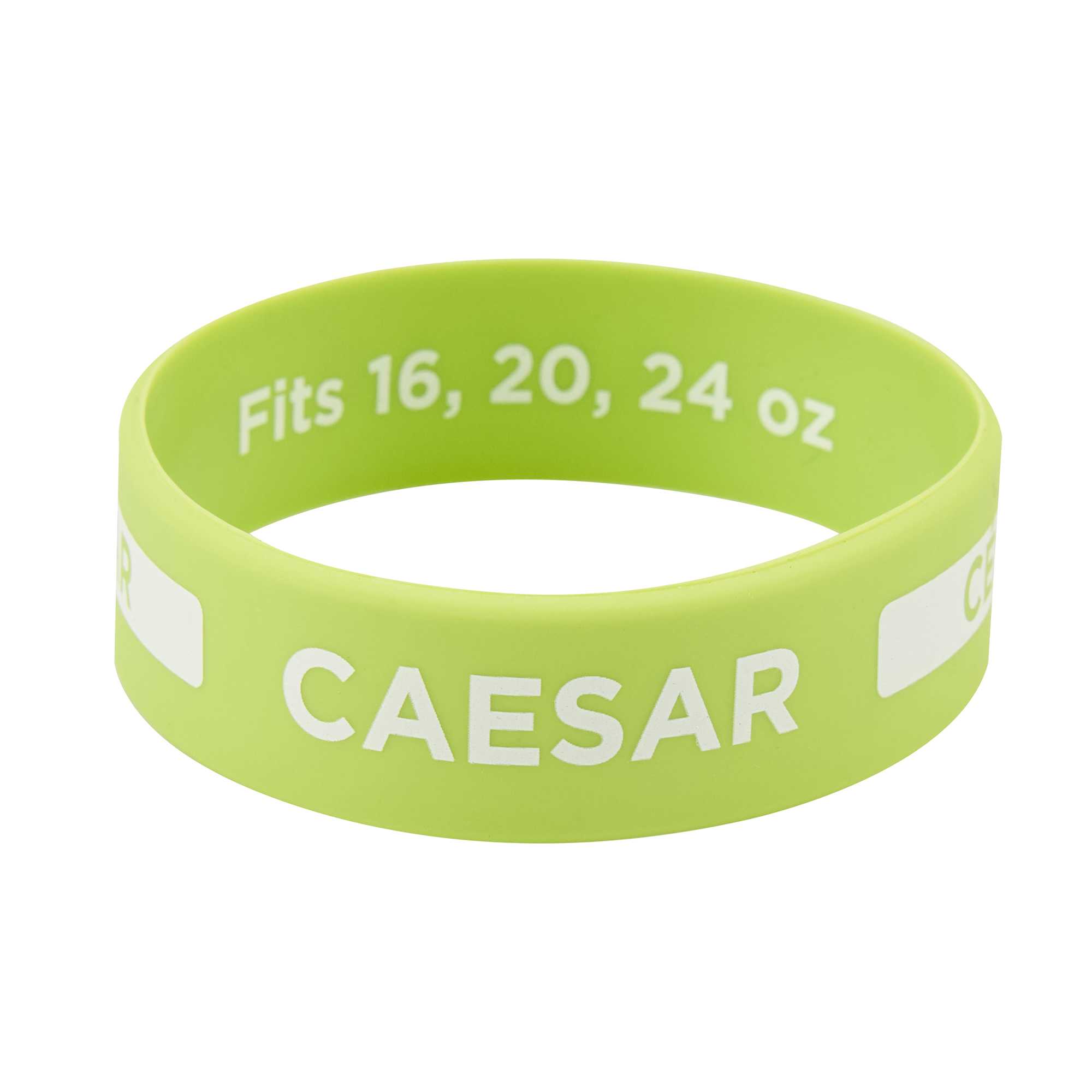 First In First Out Green Silicone Caesar Label Band - Fits 16, 20 and 24 oz Squeeze Bottles - 1 count box