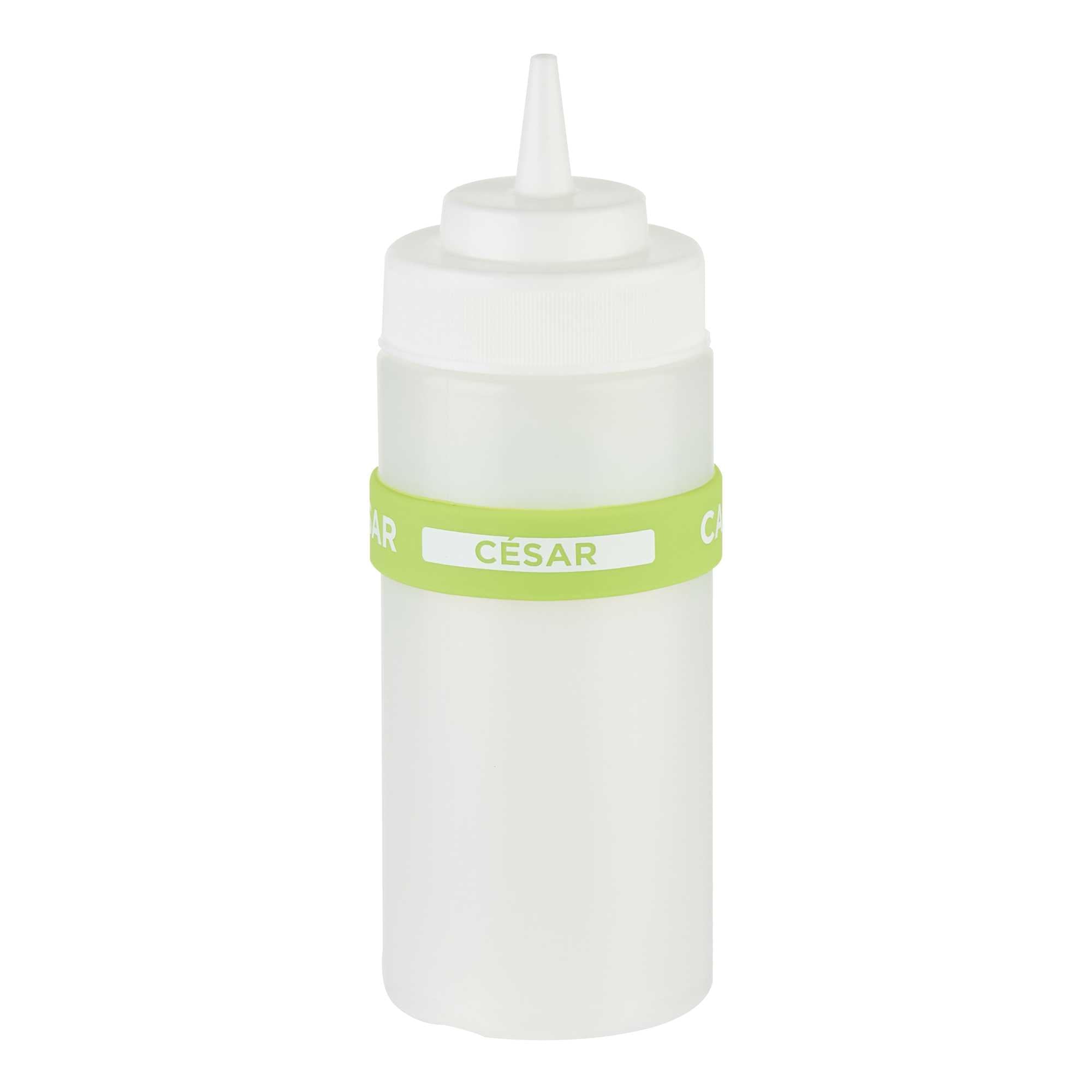 First In First Out Green Silicone Caesar Label Band - Fits 16, 20 and 24 oz Squeeze Bottles - 1 count box