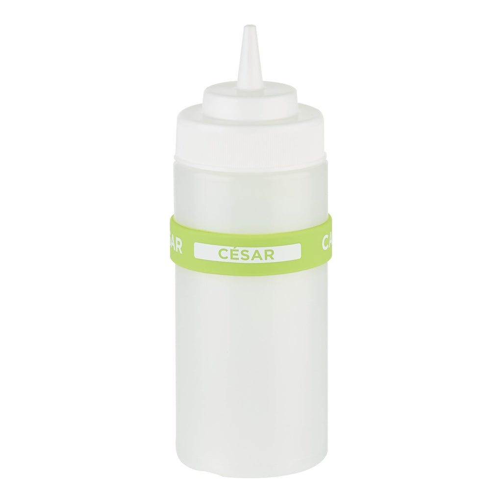 First In First Out Green Silicone Caesar Label Band - Fits 16, 20 and 24 oz Squeeze Bottles - 10 count box