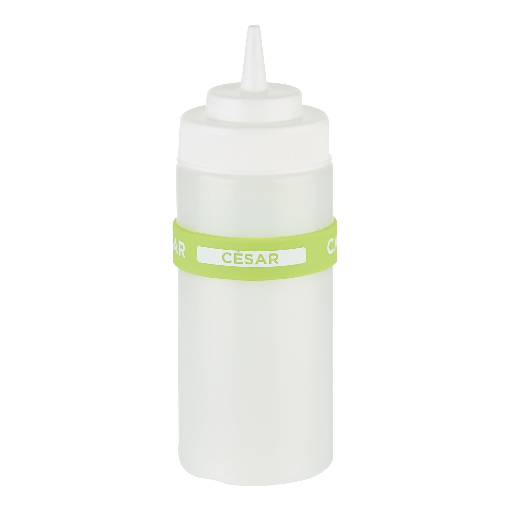 First In First Out Green Silicone Caesar Label Band - Fits 16, 20 and 24 oz Squeeze Bottles - 10 count box