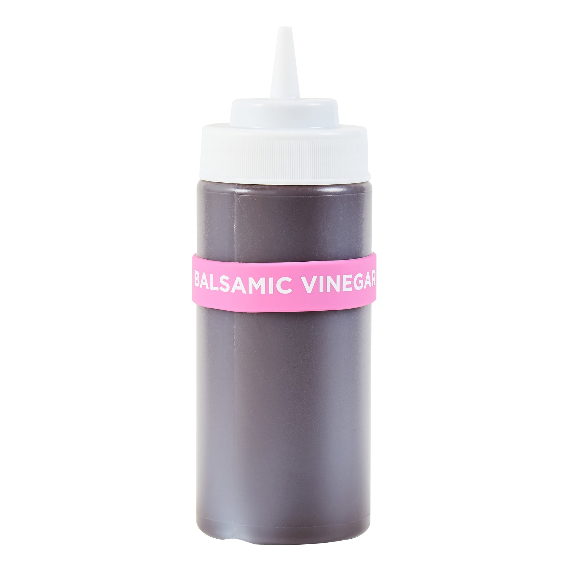 First In First Out Purple Silicone Balsamic Vinegar Label Band - Fits 16, 20 and 24 oz Squeeze Bottles - 10 count box