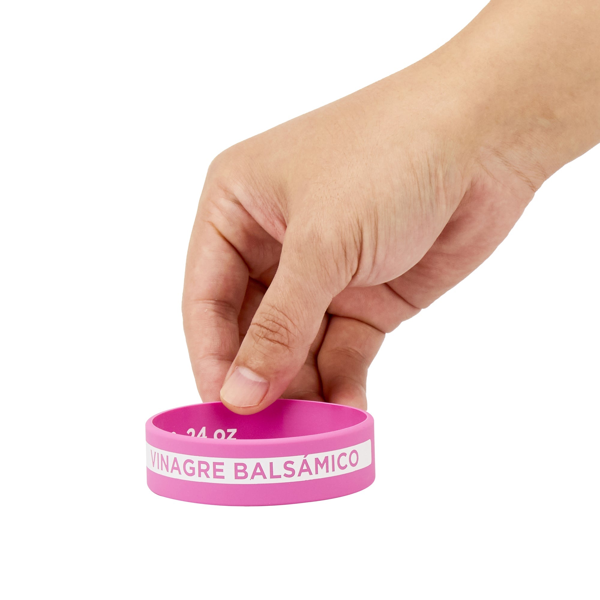 First In First Out Purple Silicone Balsamic Vinegar Label Band - Fits 16, 20 and 24 oz Squeeze Bottles - 10 count box