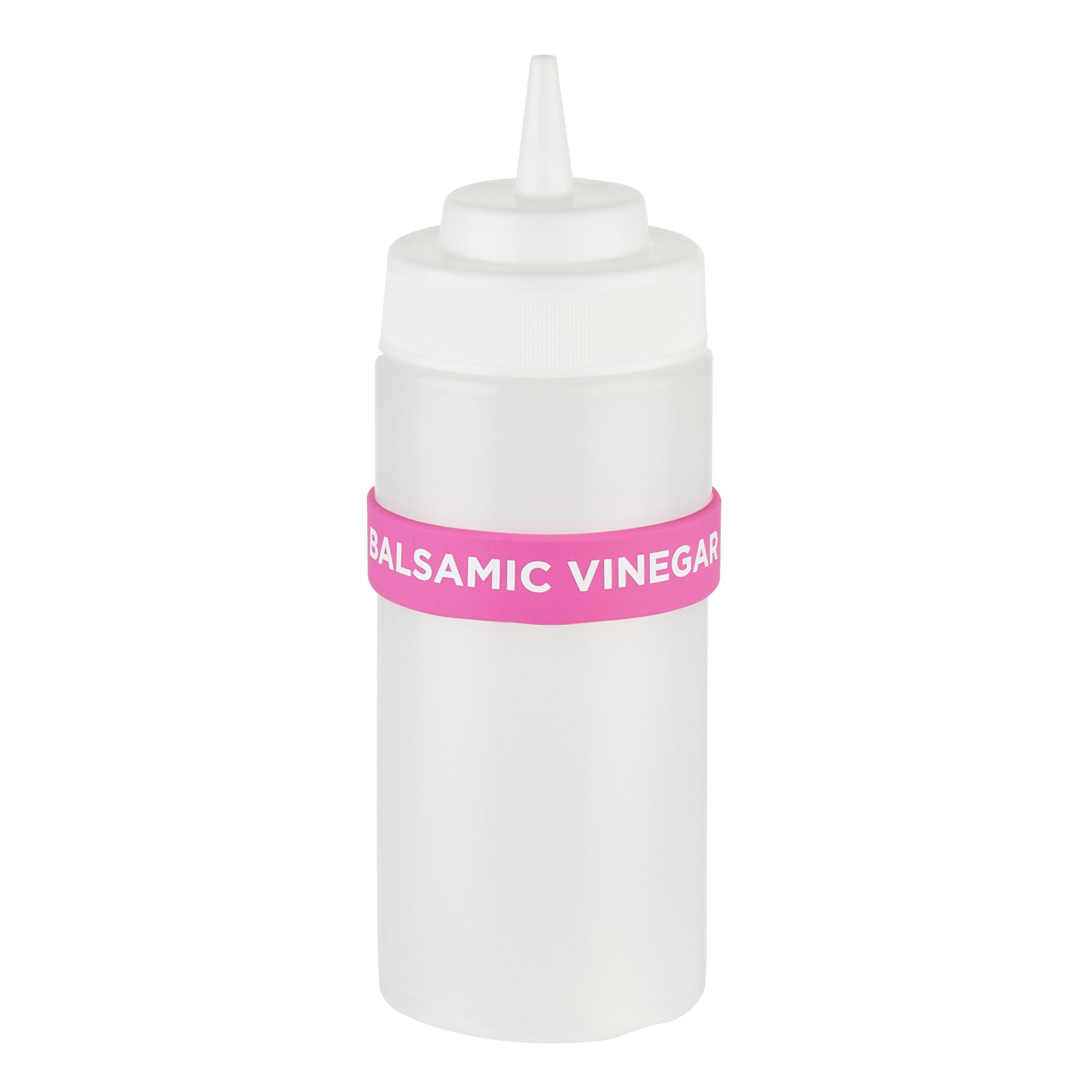 First In First Out Purple Silicone Balsamic Vinegar Label Band - Fits 16, 20 and 24 oz Squeeze Bottles - 10 count box