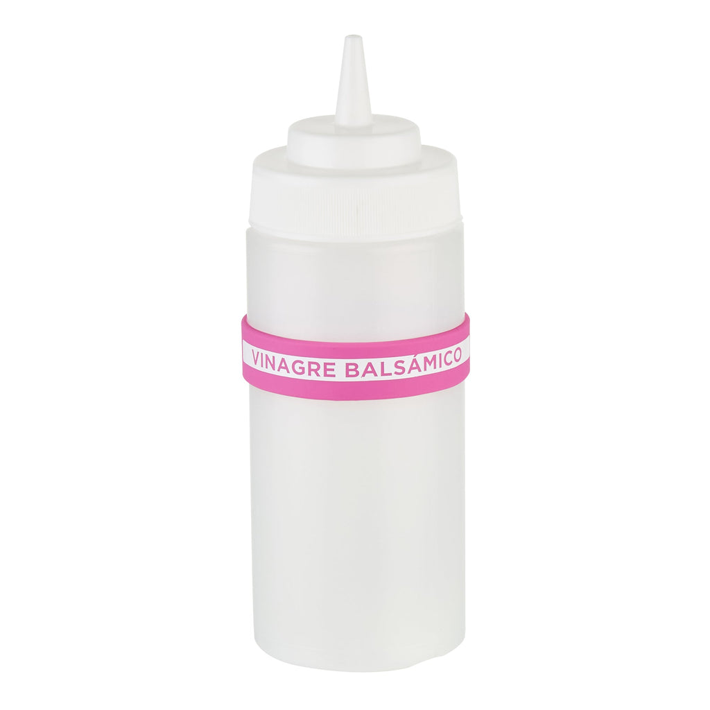 First In First Out Purple Silicone Balsamic Vinegar Label Band - Fits 16, 20 and 24 oz Squeeze Bottles - 10 count box