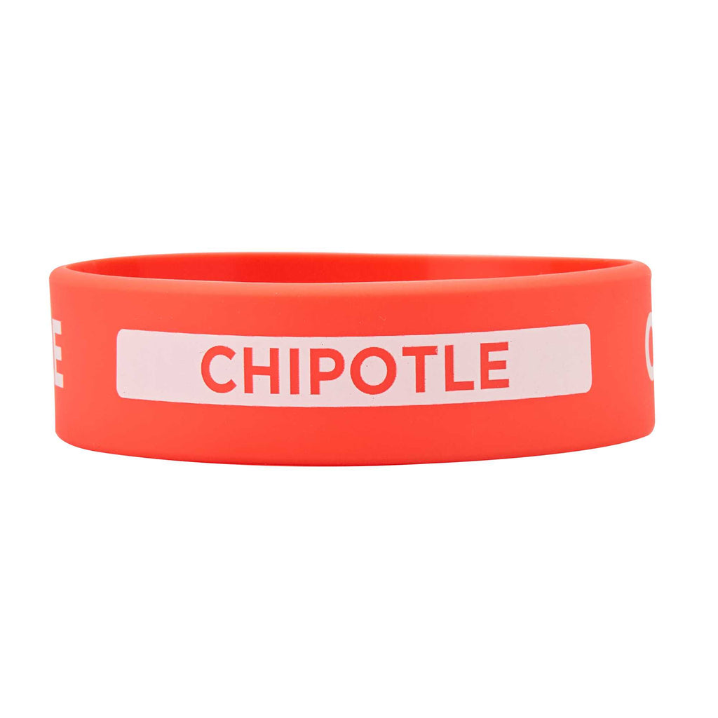 First In First Out Red Silicone Chipotle Label Band - Fits 16, 20 and 24 oz Squeeze Bottles - 1 count box