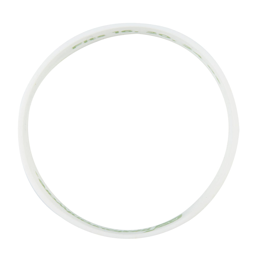 First In First Out White Silicone Italian Label Band - Fits 16, 20 and 24 oz Squeeze Bottles - 10 count box