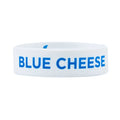 First In First Out White Silicone Blue Cheese Label Band - Fits 16, 20 and 24 oz Squeeze Bottles - 1 count box
