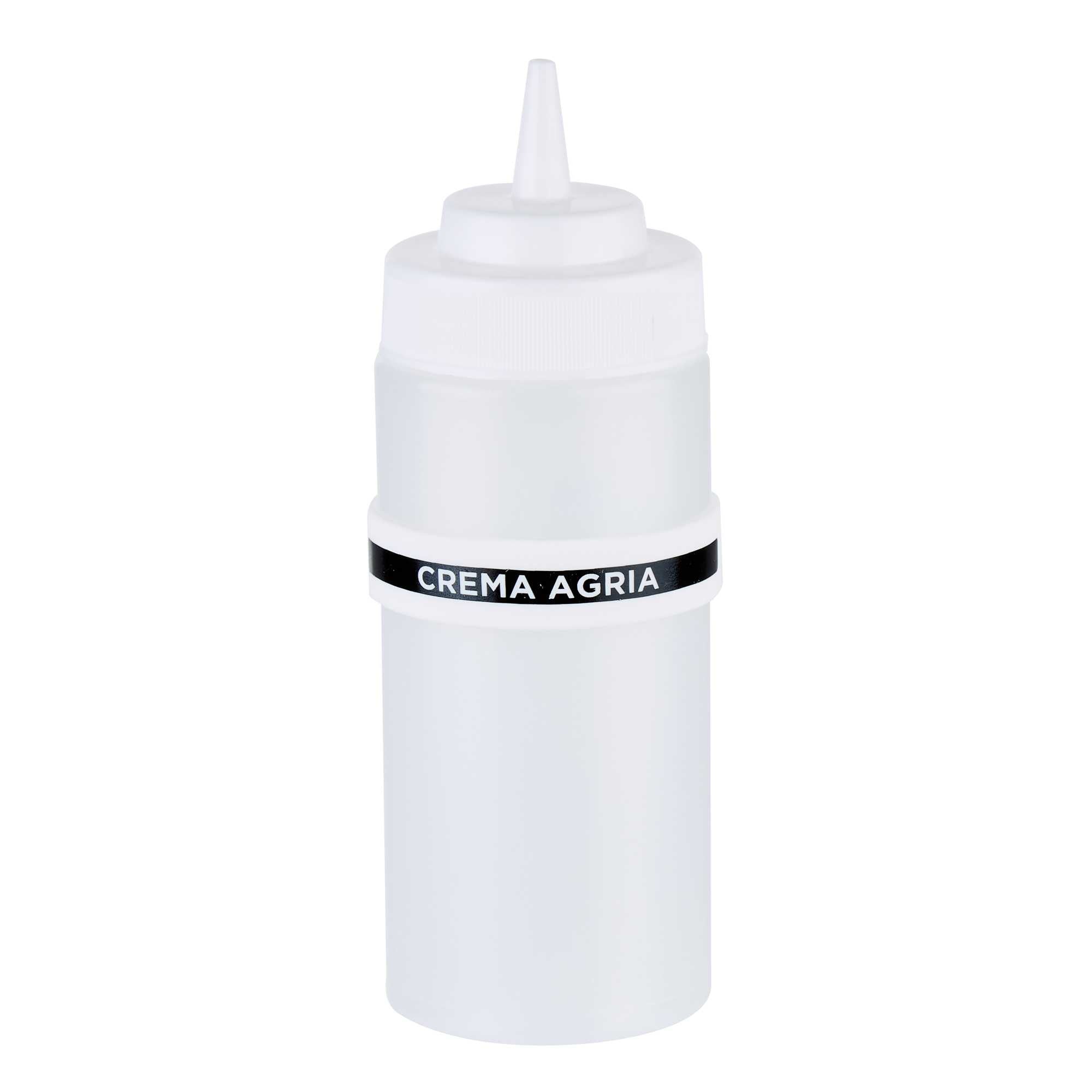 First In First Out White Silicone Sour Cream Label Band - Fits 16, 20 and 24 oz Squeeze Bottles - 1 count box