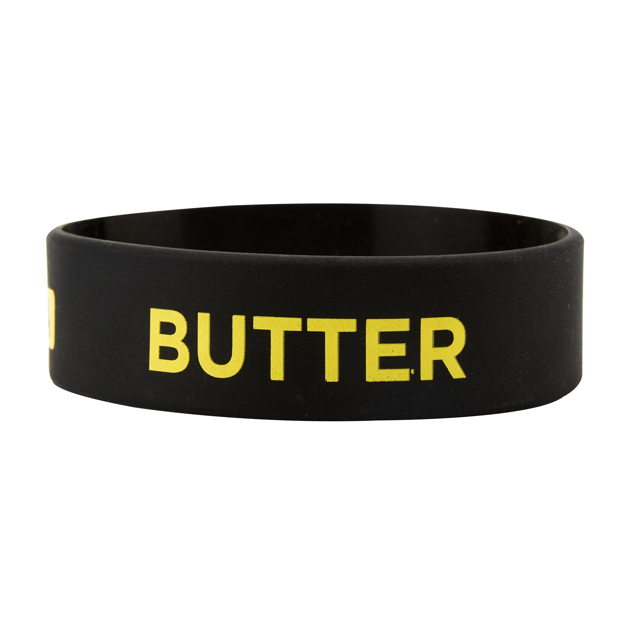 First In First Out Black Silicone Butter Label Band - Fits 16, 20 and 24 oz Squeeze Bottles - 10 count box