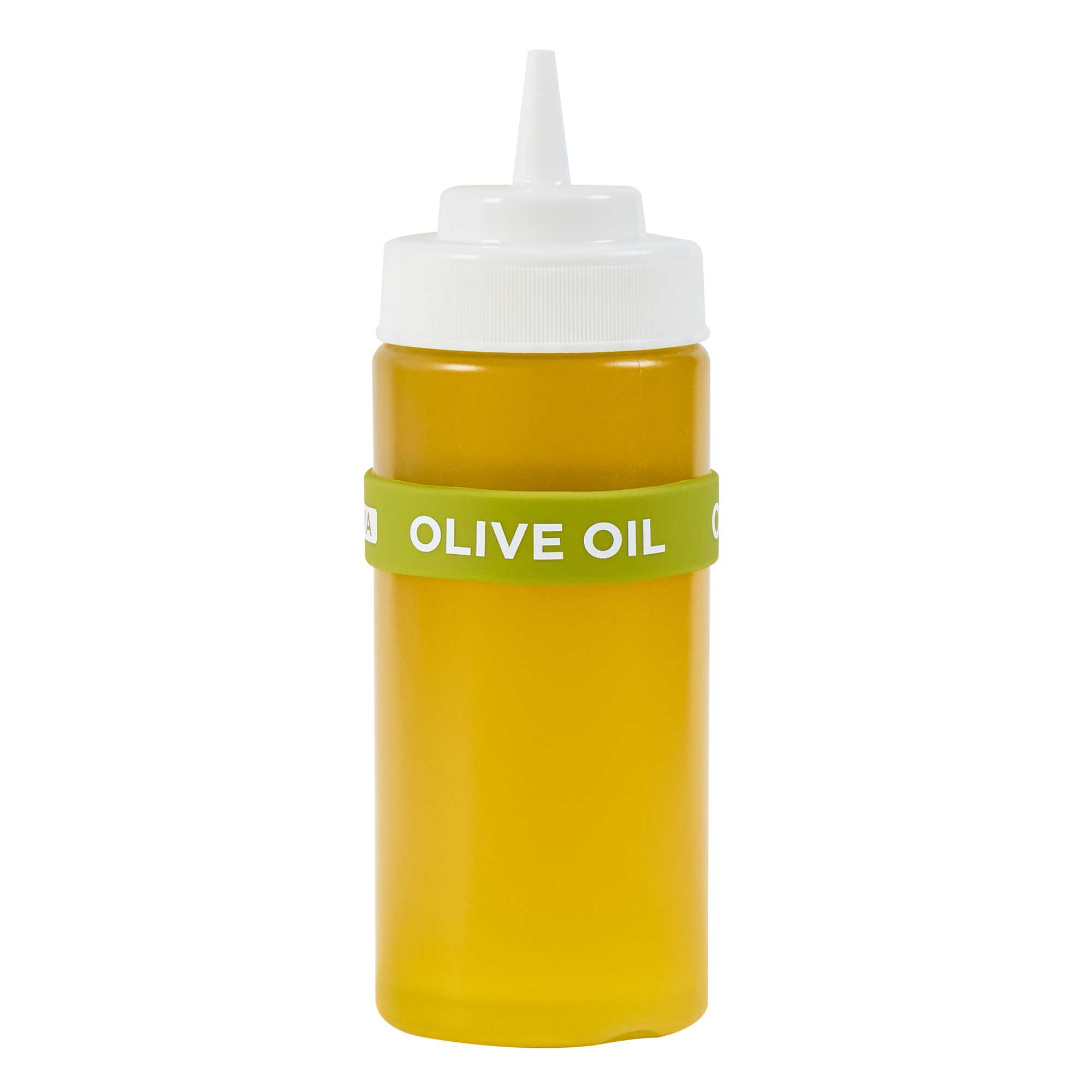 First In First Out Green Silicone Olive Oil Label Band - Fits 16, 20 and 24 oz Squeeze Bottles - 1 count box