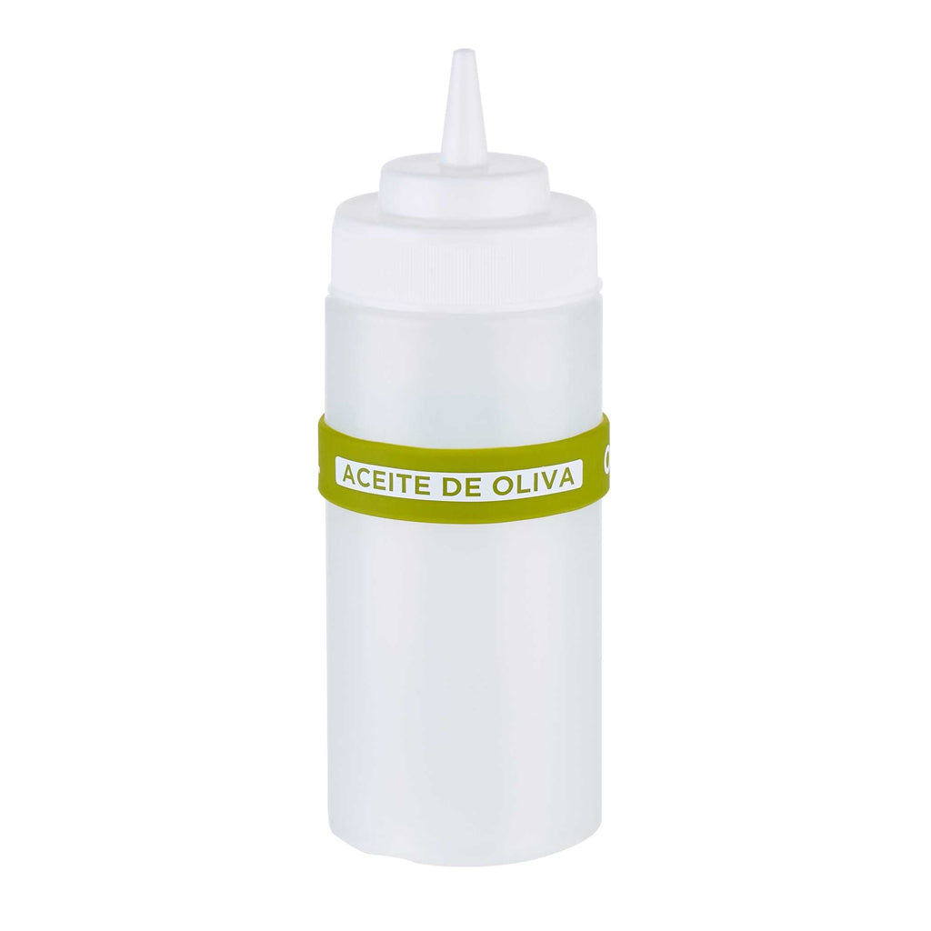 First In First Out Green Silicone Olive Oil Label Band - Fits 16, 20 and 24 oz Squeeze Bottles - 1 count box