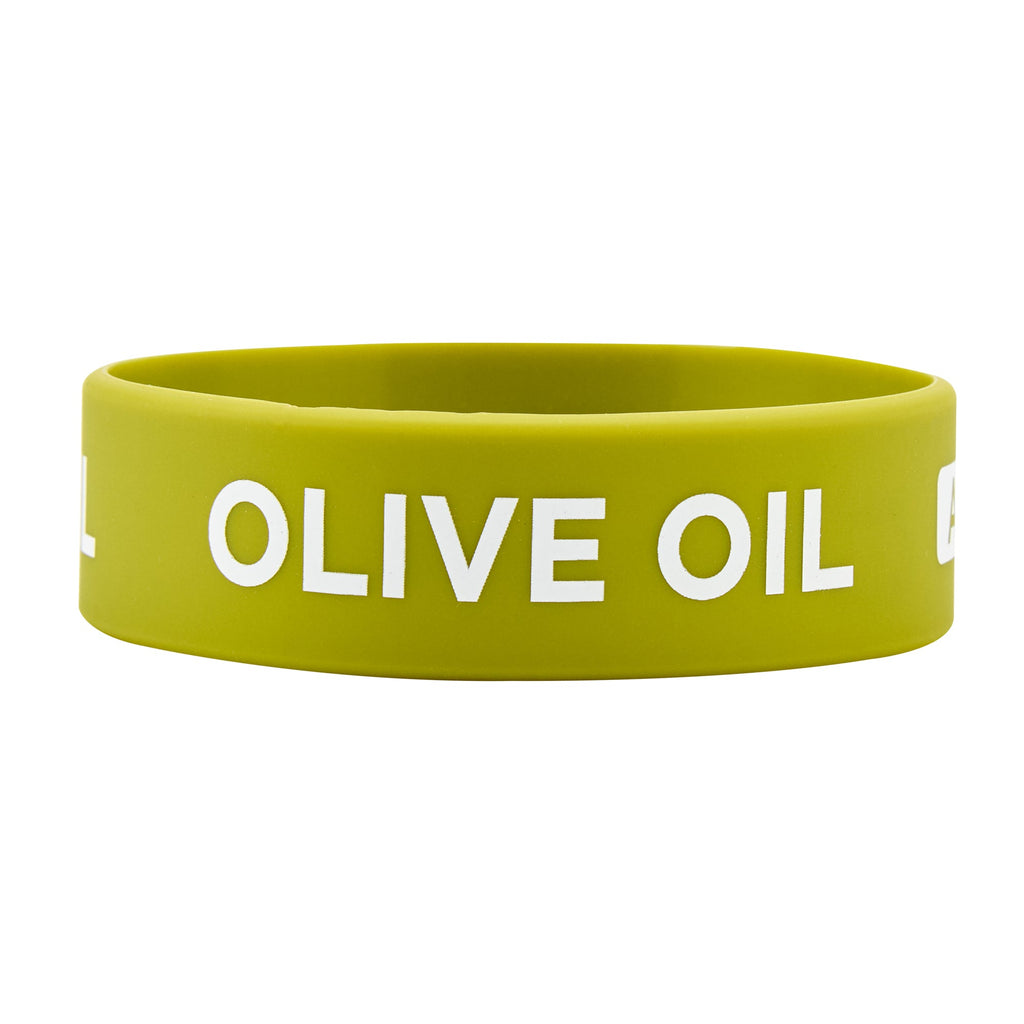 First In First Out Green Silicone Olive Oil Label Band - Fits 16, 20 and 24 oz Squeeze Bottles - 10 count box