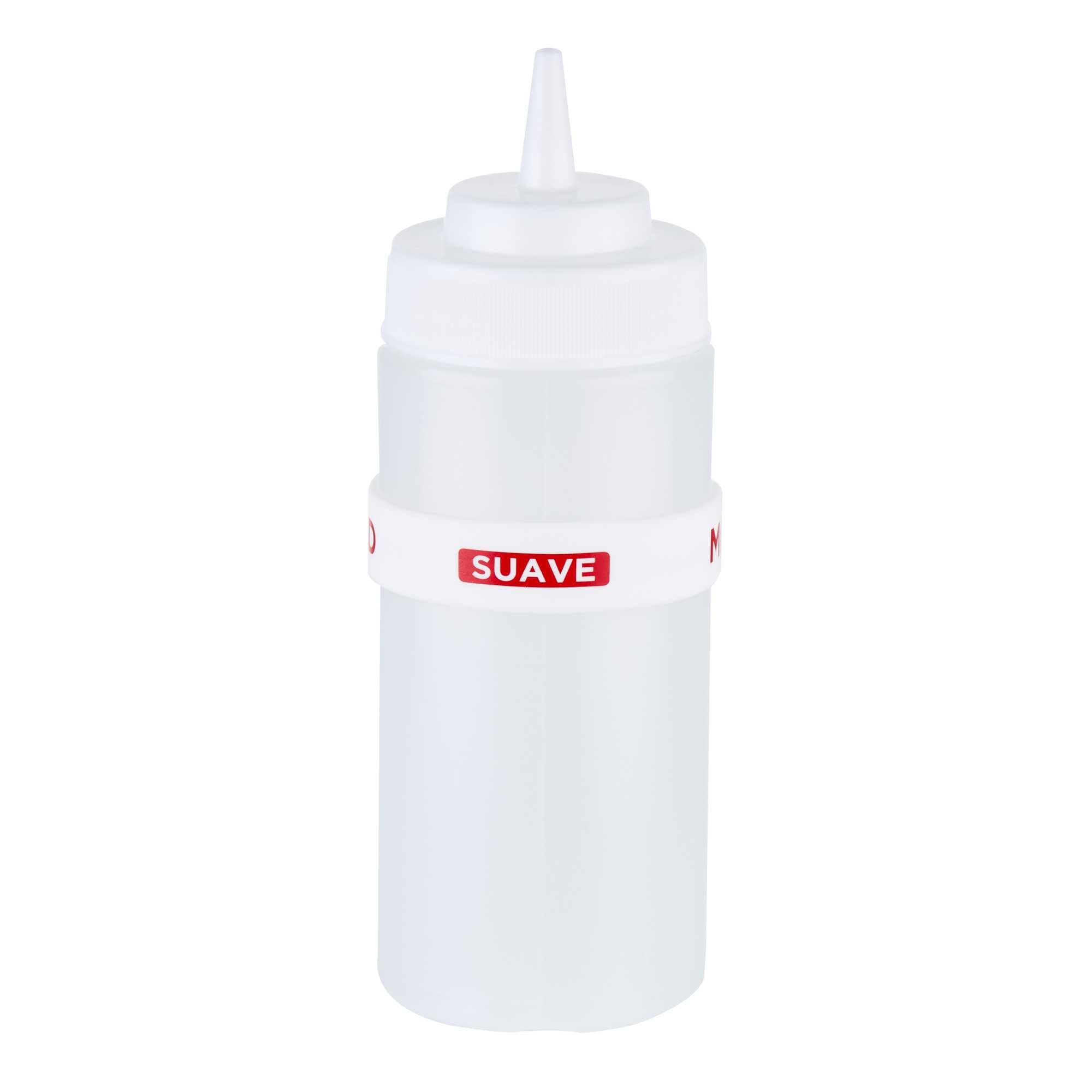 First In First Out White Silicone Mild Label Band - Fits 16, 20 and 24 oz Squeeze Bottles - 1 count box