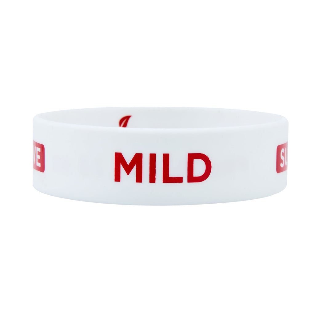 First In First Out White Silicone Mild Label Band - Fits 16, 20 and 24 oz Squeeze Bottles - 10 count box