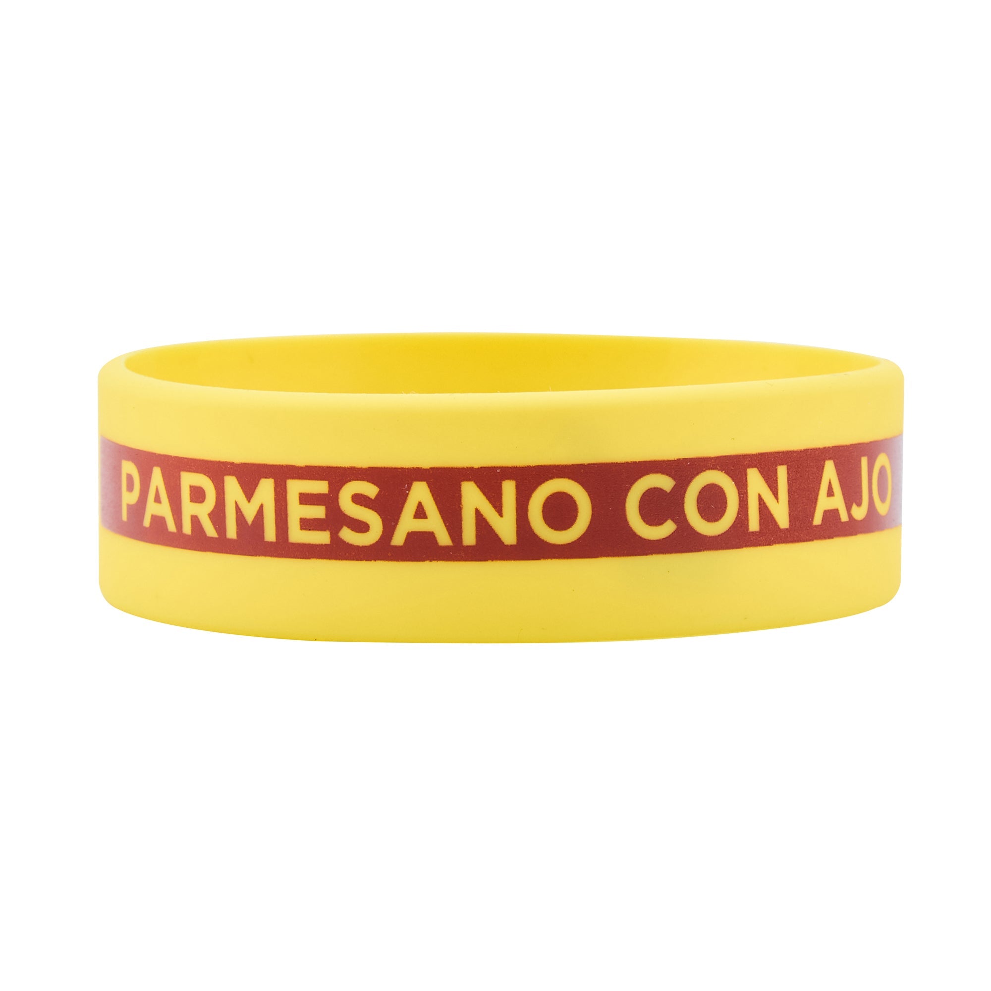 First In First Out Yellow Silicone Garlic Parmesan Label Band - Fits 16, 20 and 24 oz Squeeze Bottles - 10 count box
