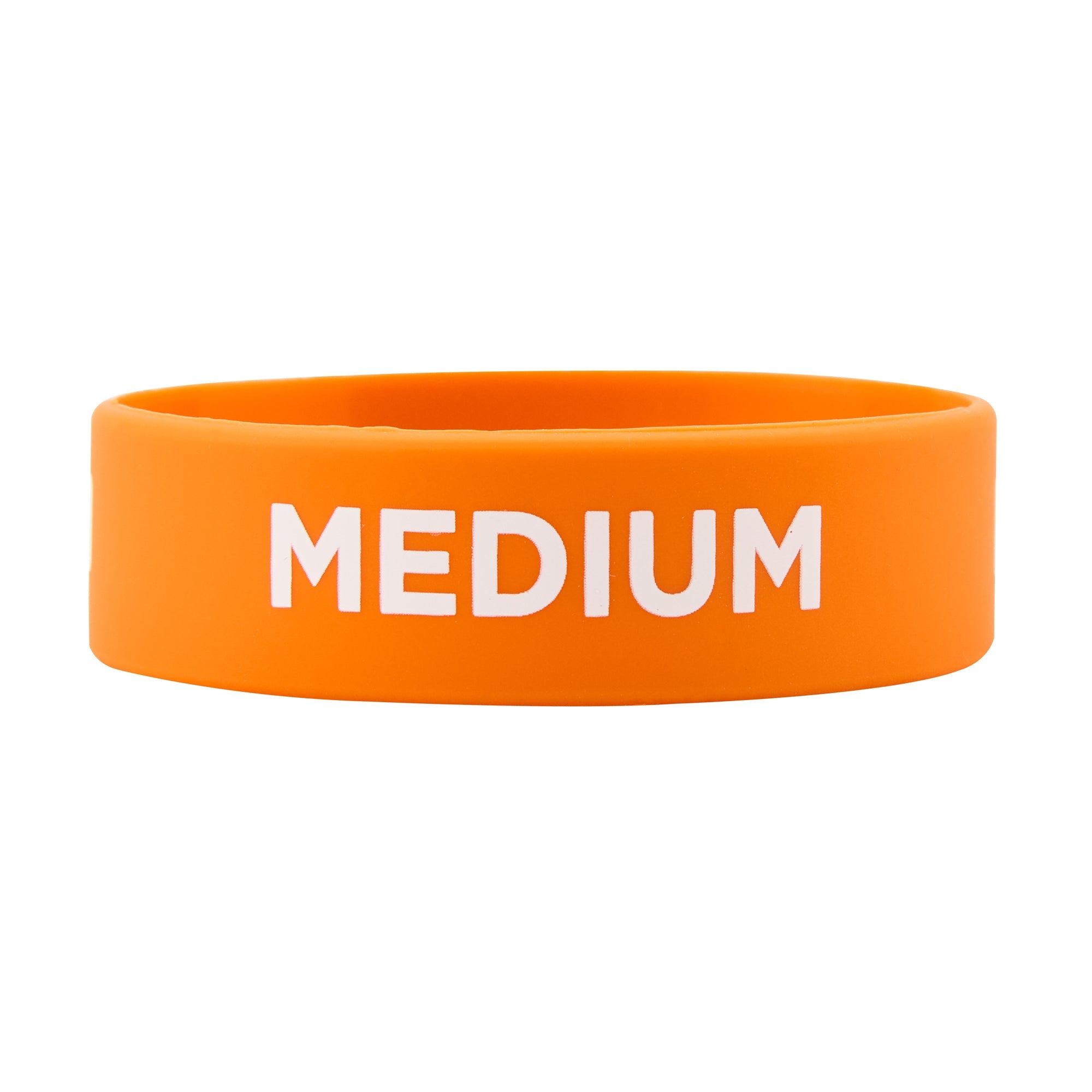 First In First Out Orange Silicone Medium Label Band - Fits 16, 20 and 24 oz Squeeze Bottles - 10 count box