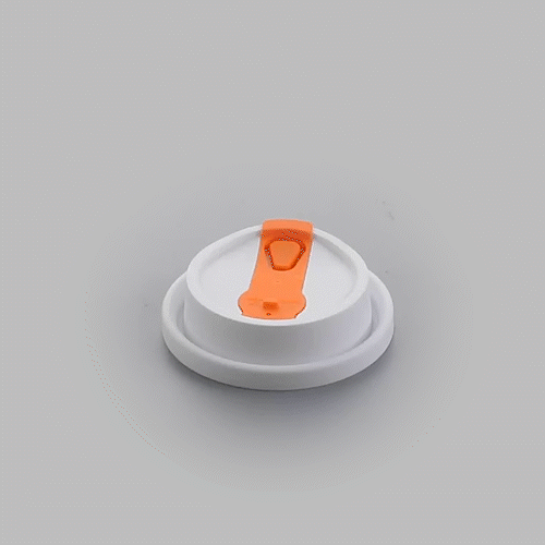 Restpresso White Plastic Lid - with Hinged Spout Cover, Fits 8, 12, 16 and 20 oz Coffee Cups - 500 count box