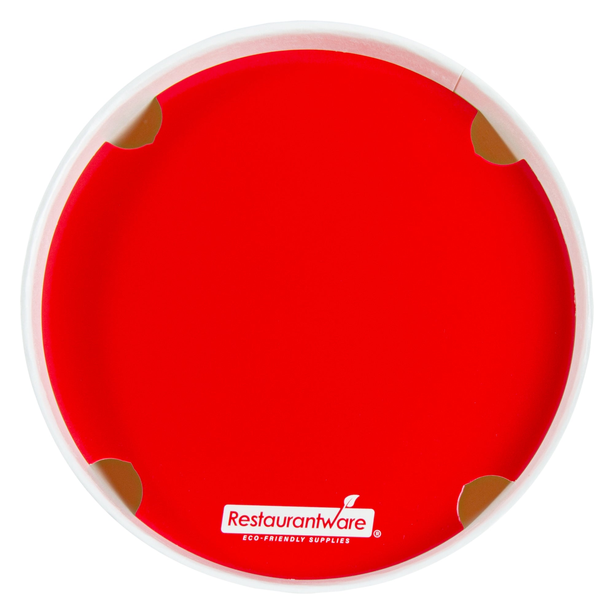 Bio Tek 64 oz Red and White Paper Chicken Bucket - with Lid - 100 count box