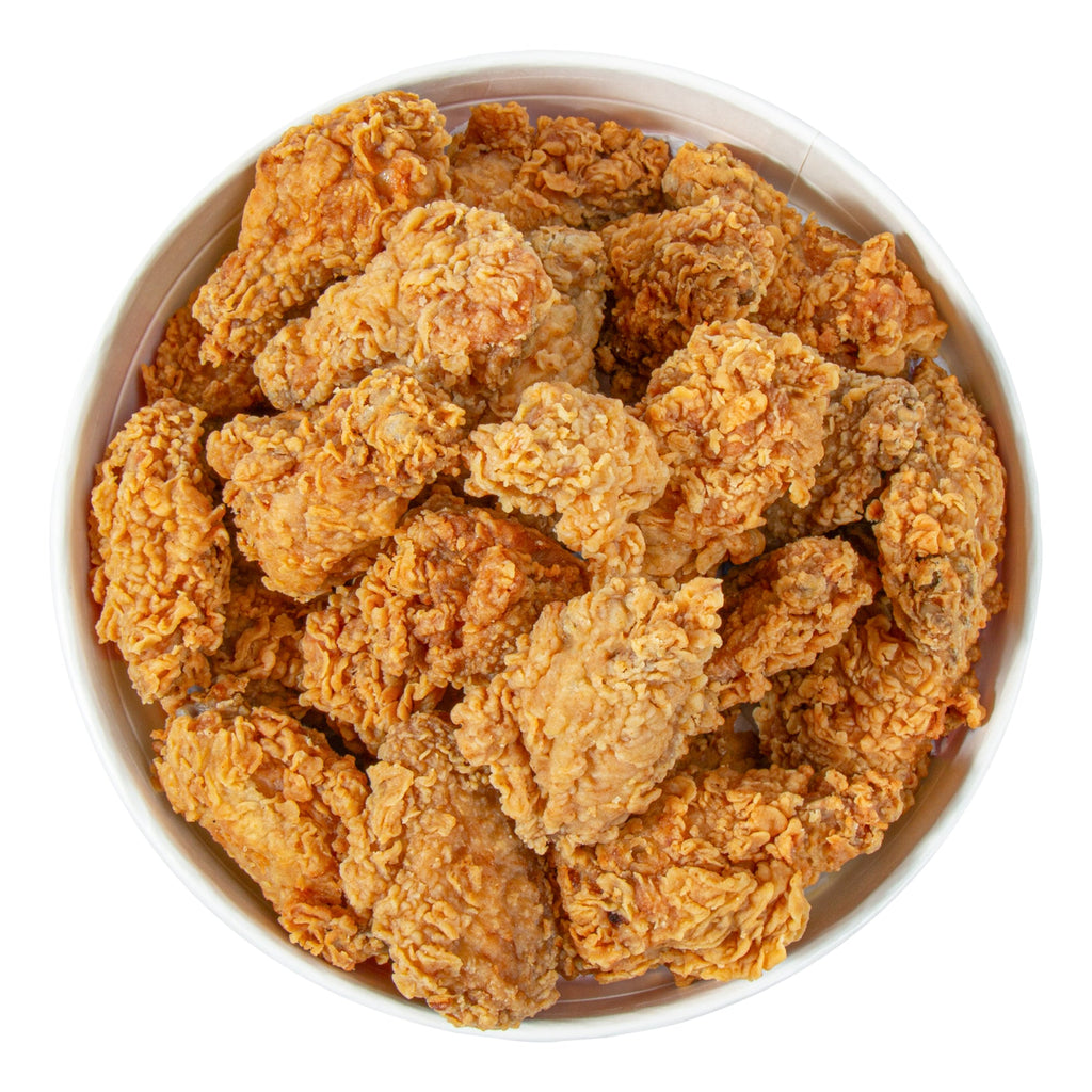 Bio Tek 170 oz Red and White Paper Chicken Bucket - with Lid - 100 count box