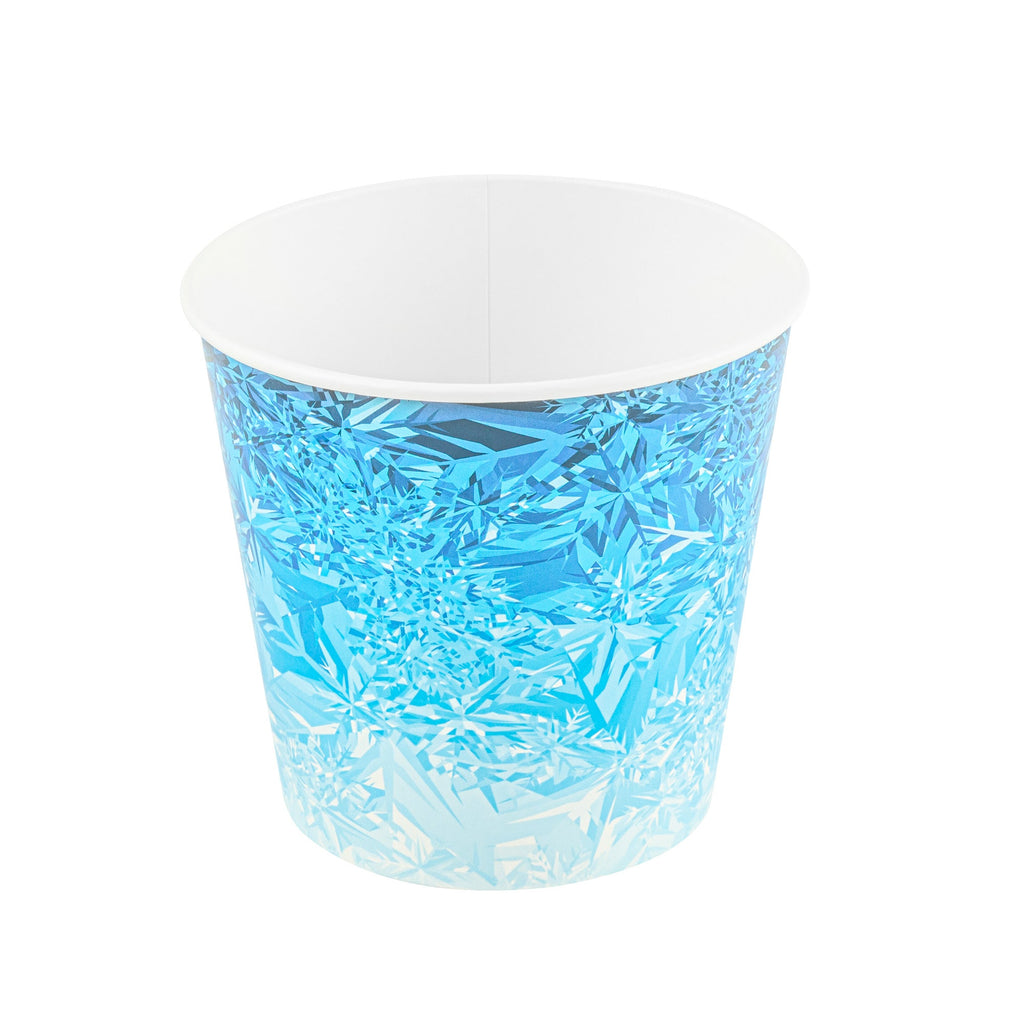 Cater Tek 10 lb Blue Disposable Paper Ice Bucket - 8 3/4" x 8 3/4" x 8 1/4" - 10 count box