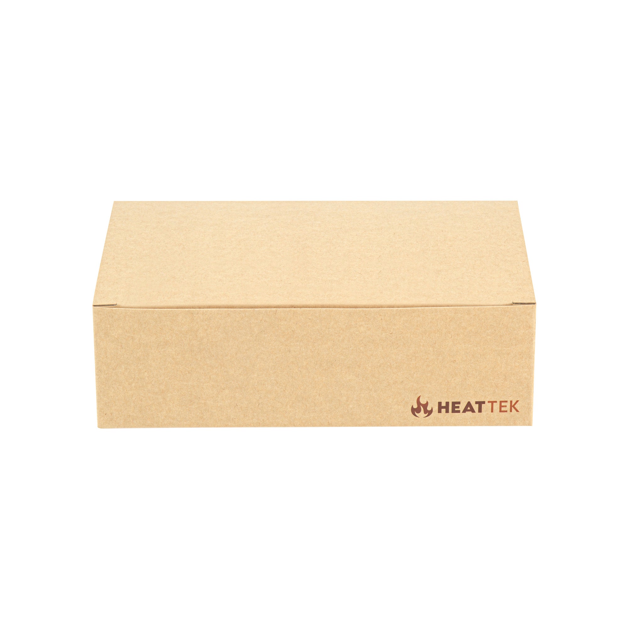 Heat Tek Kraft Paper Take Out Container - Oven-Safe, with Tuck Top - 9" x 5 3/4" x 2 3/4" - 100 count box