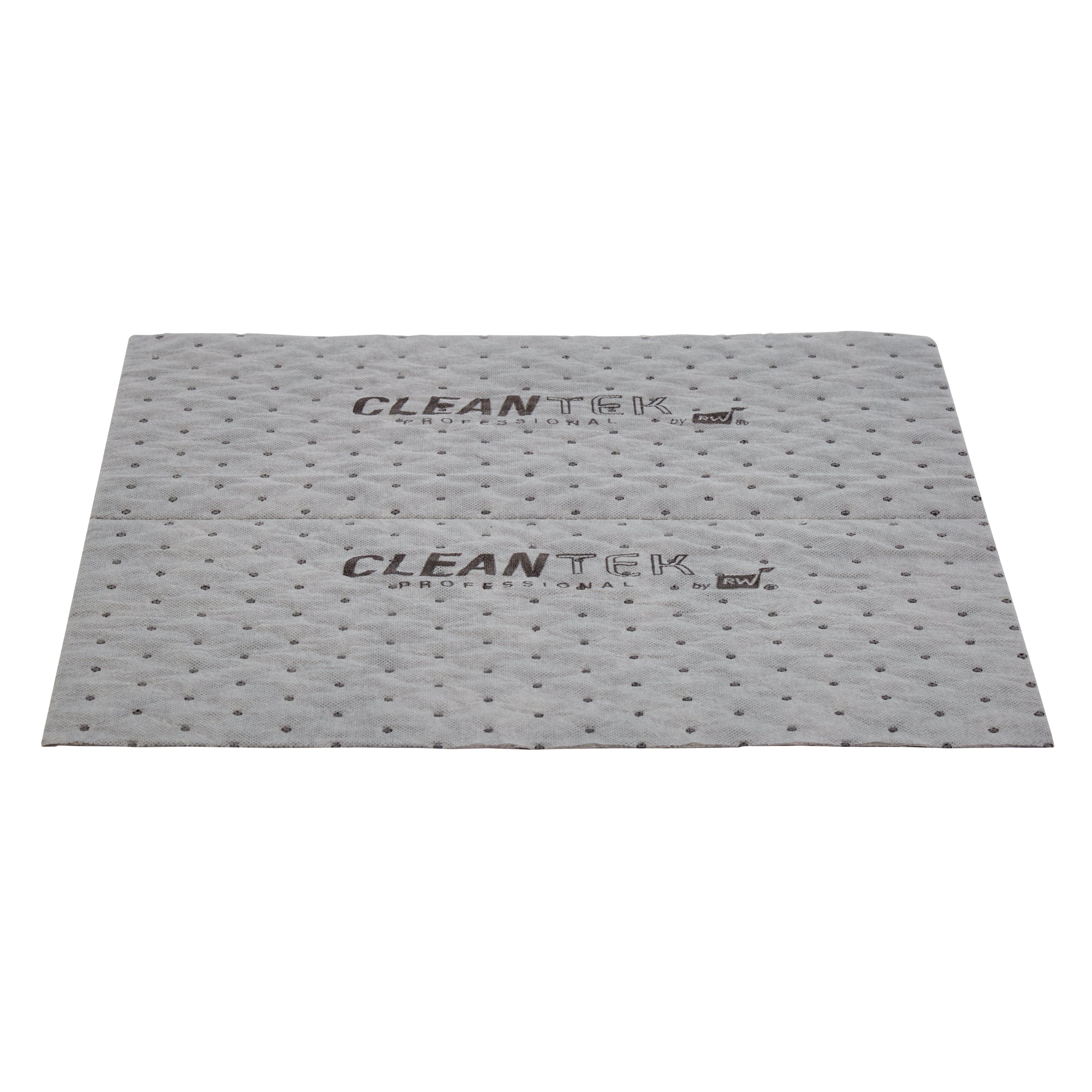 Clean Tek Professional Gray Universal Sorbent Pad - Light Weight, Perforated - 15" x 19" - 100 count box