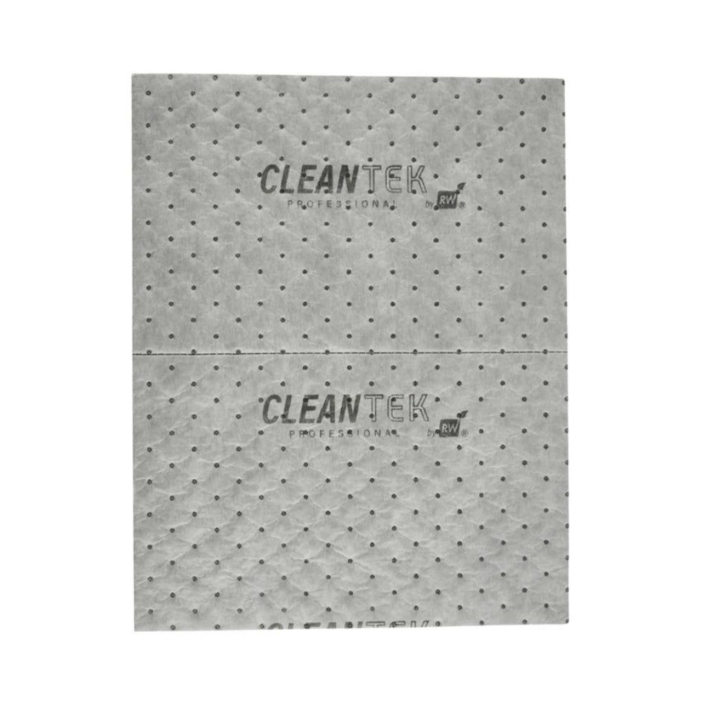 Clean Tek Professional Gray Universal Sorbent Pad - Medium Weight, Perforated - 15" x 19" - 100 count box