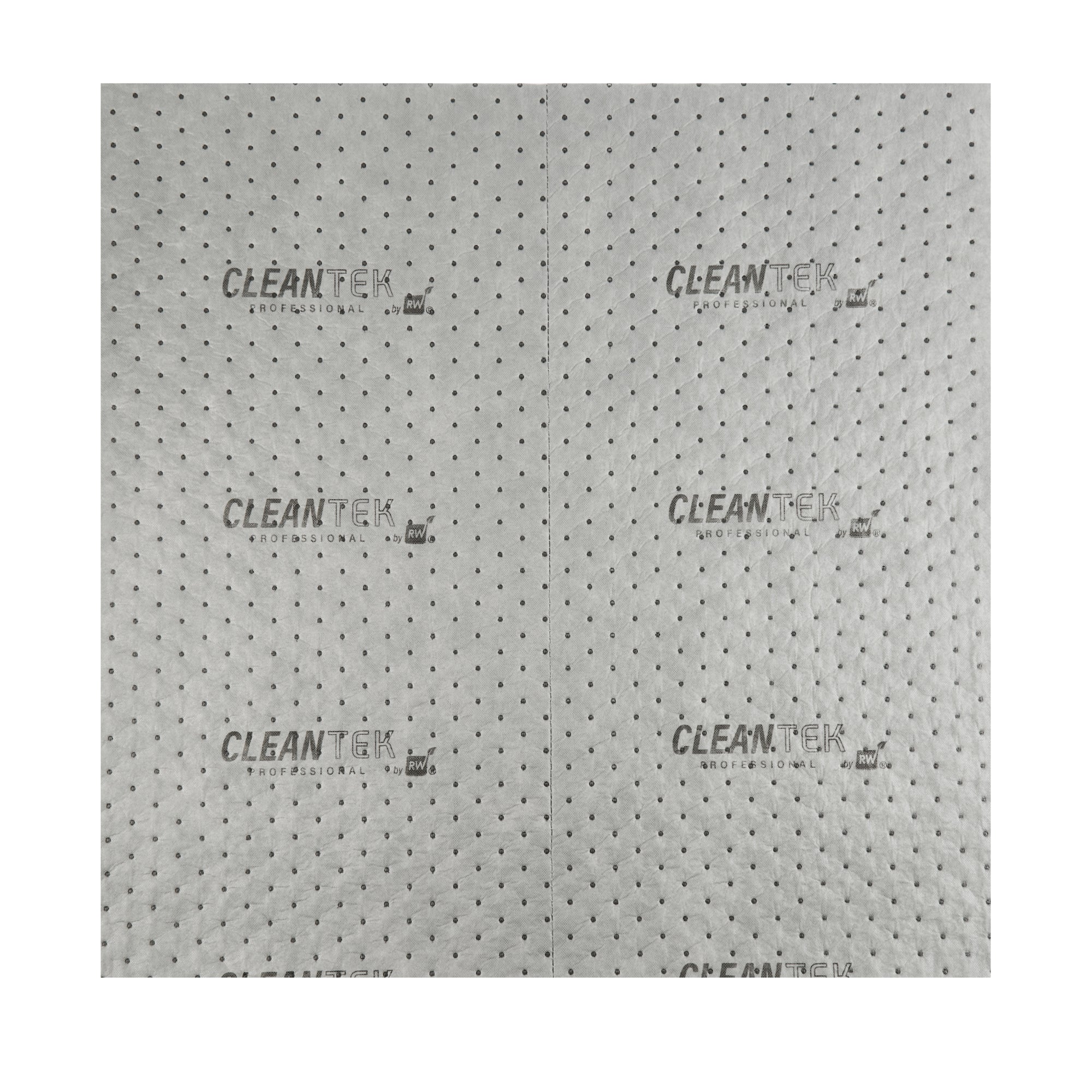 Clean Tek Professional Gray Universal Sorbent Pad - Heavy Weight, Perforated - 30" x 30" - 50 count box