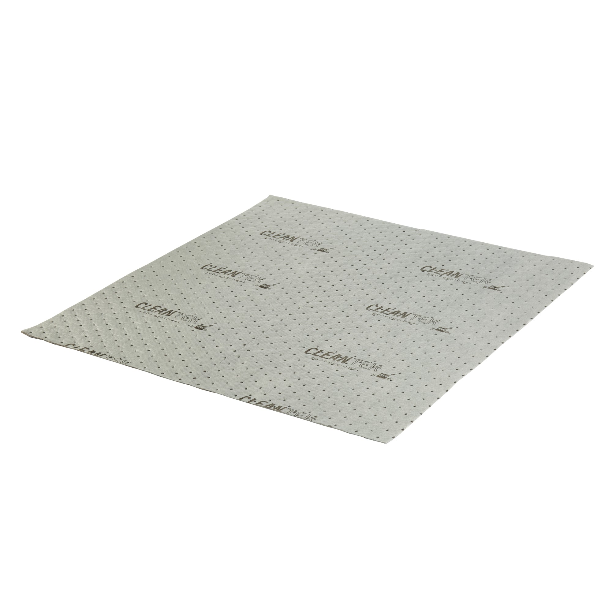Clean Tek Professional Gray Universal Sorbent Pad - Heavy Weight, Perforated - 30" x 30" - 50 count box