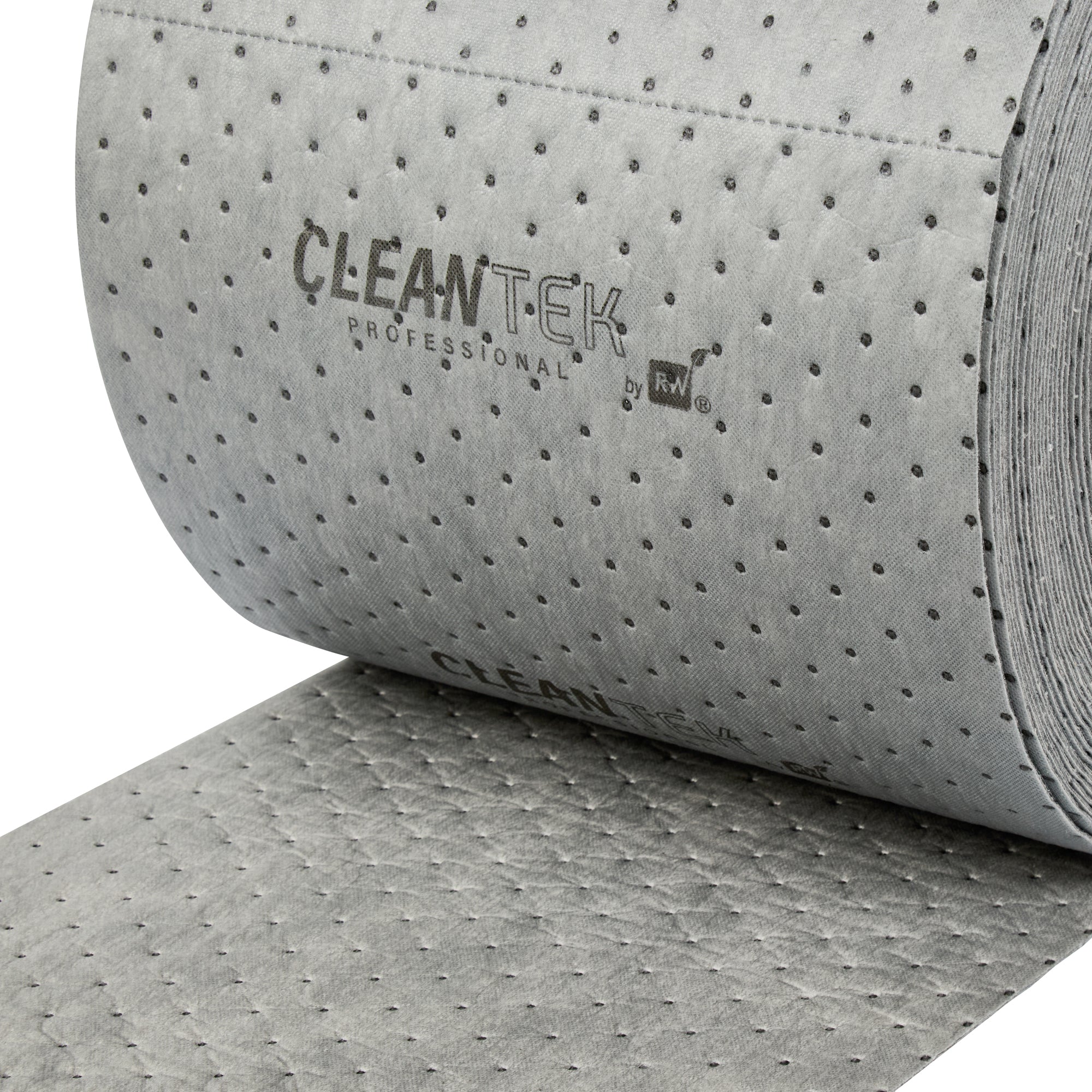 Clean Tek Professional Gray Universal Sorbent Roll - Heavy Weight, Perforated - 150' x 15" - 1 count box