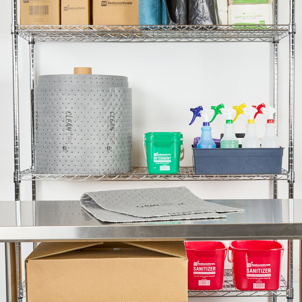 Clean Tek Professional Gray Universal Sorbent Roll - Heavy Weight, Perforated - 150' x 15" - 1 count box