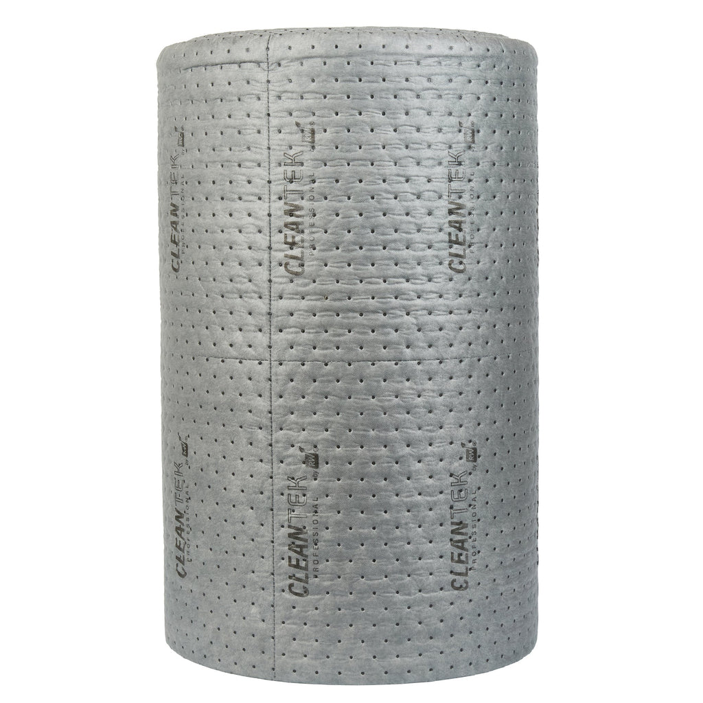 Clean Tek Professional Gray Universal Sorbent Roll - Heavy Weight, Perforated - 150' x 30" - 1 count box