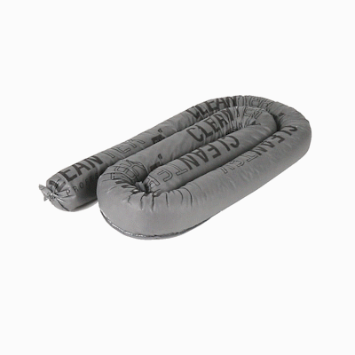 Clean Tek Professional Gray Universal Sorbent Sock - Heavy Duty - 8' x 3" - 4 count box