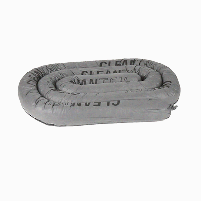 Clean Tek Professional Gray Universal Sorbent Sock - Heavy Duty - 12' x 3" - 1 count box