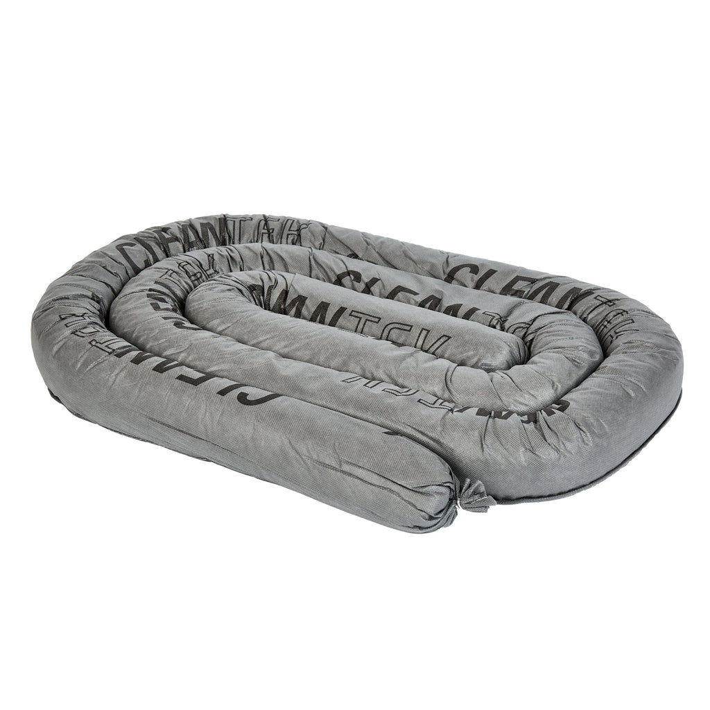 Clean Tek Professional Gray Universal Sorbent Sock - Heavy Duty - 12' x 3" - 1 count box