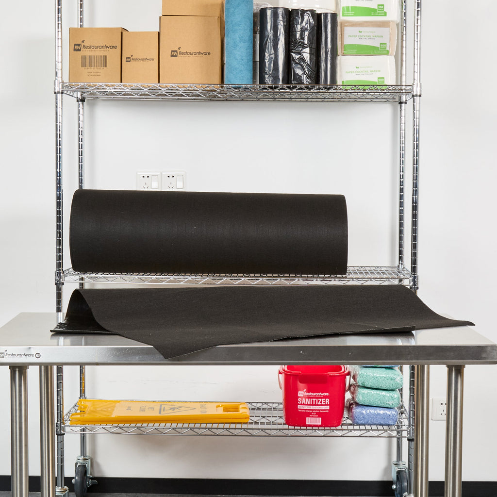 Clean Tek Professional Gray Universal Sorbent Mat - Barrier Spill - 98 1/2' x 35 3/4" - 1 count box