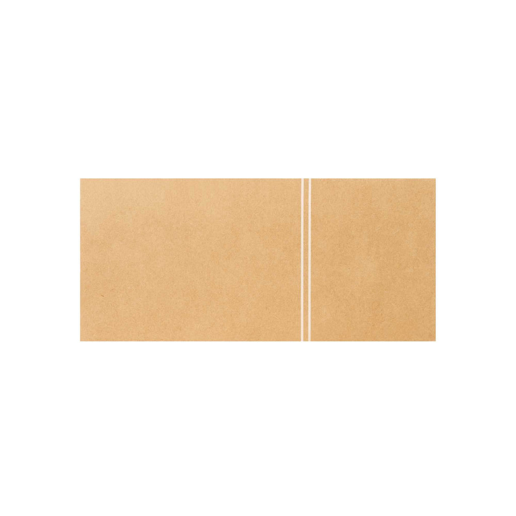 Cater Tek Rectangle Kraft Paper Hot Dog / Sandwich Tray - with Cover and Divider - 8 1/4" x 5 3/4" x 3 3/4" - 100 count box