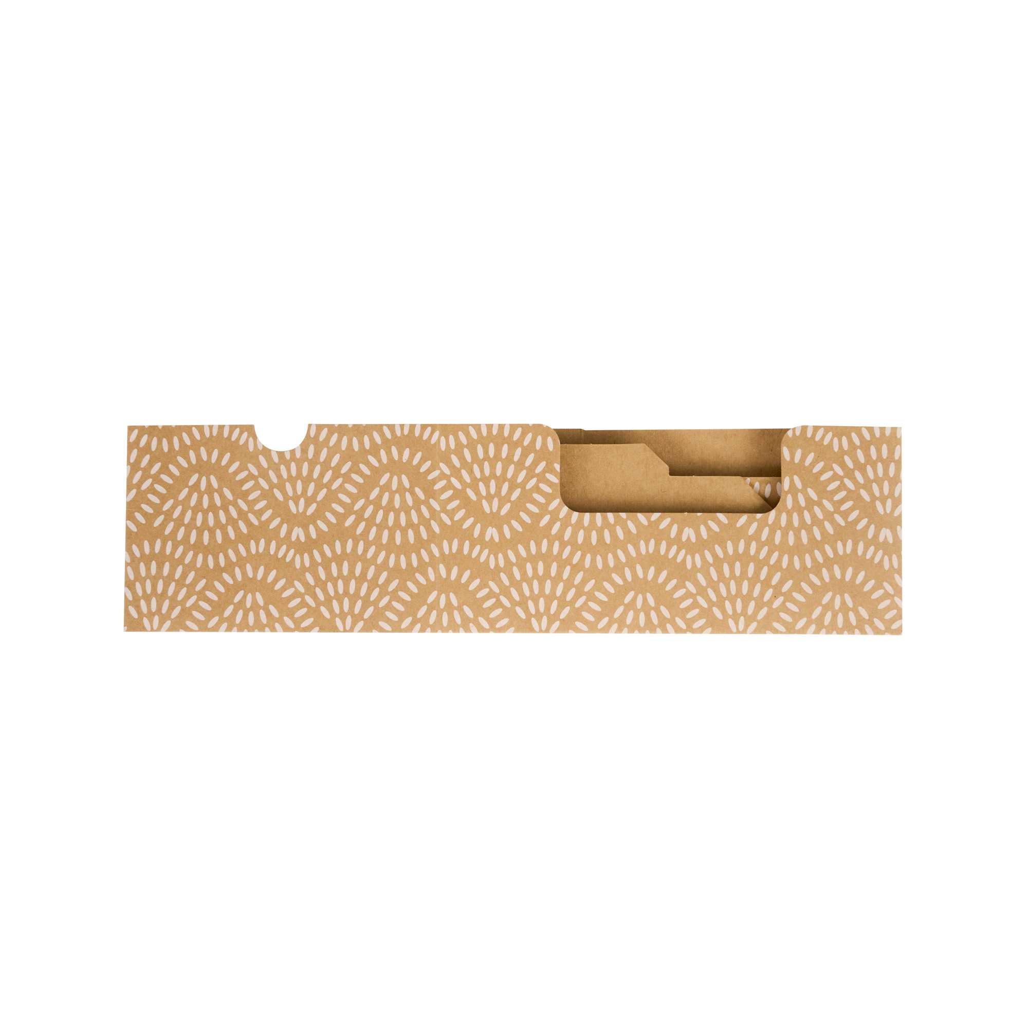 Cater Tek Rectangle Kraft Paper Burger Tray - with Cover and Divider - 8 1/4" x 5 3/4" x 3 3/4" - 100 count box