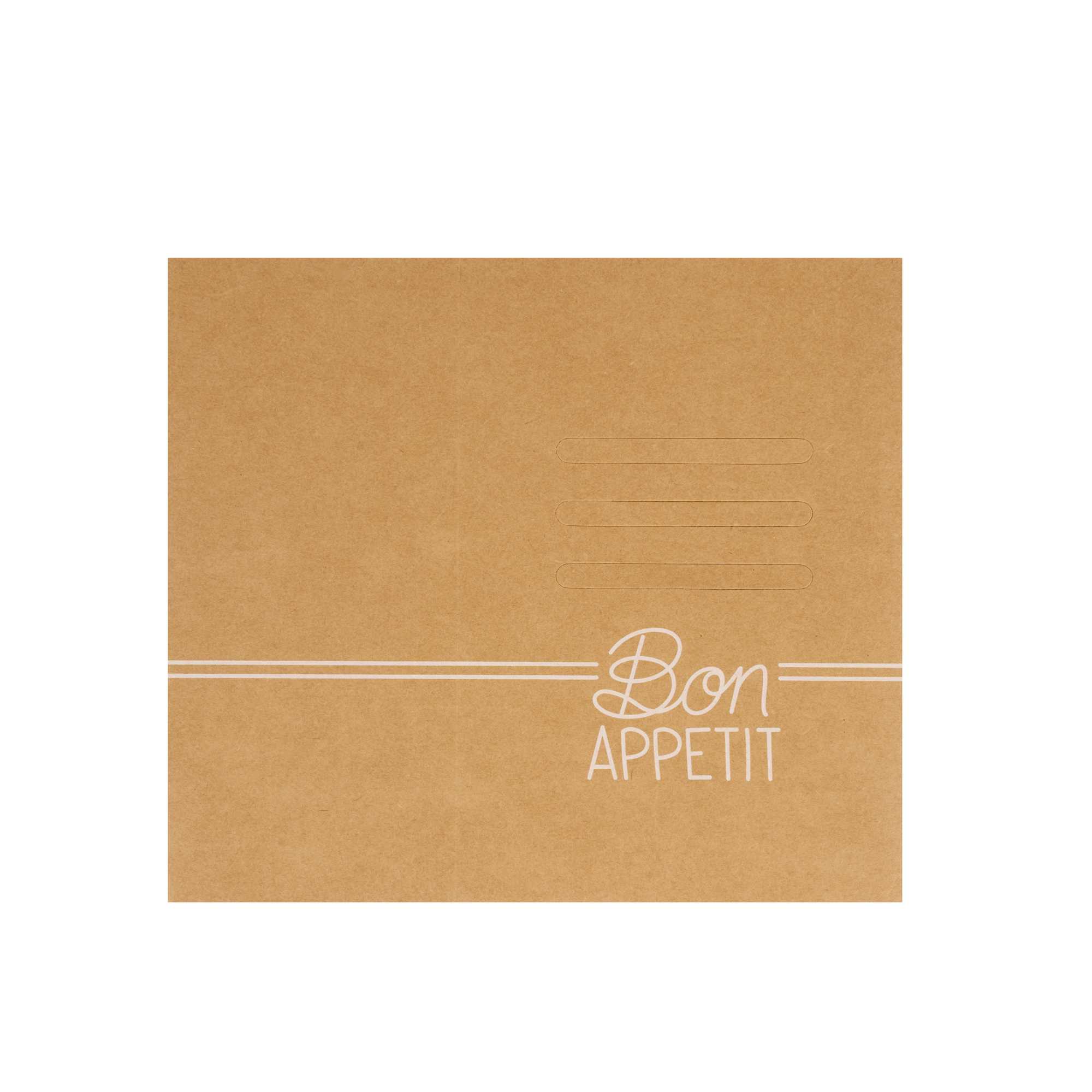 Cater Tek Rectangle Kraft Paper Burger Tray - with Cover and Divider - 8 1/4" x 5 3/4" x 3 3/4" - 100 count box