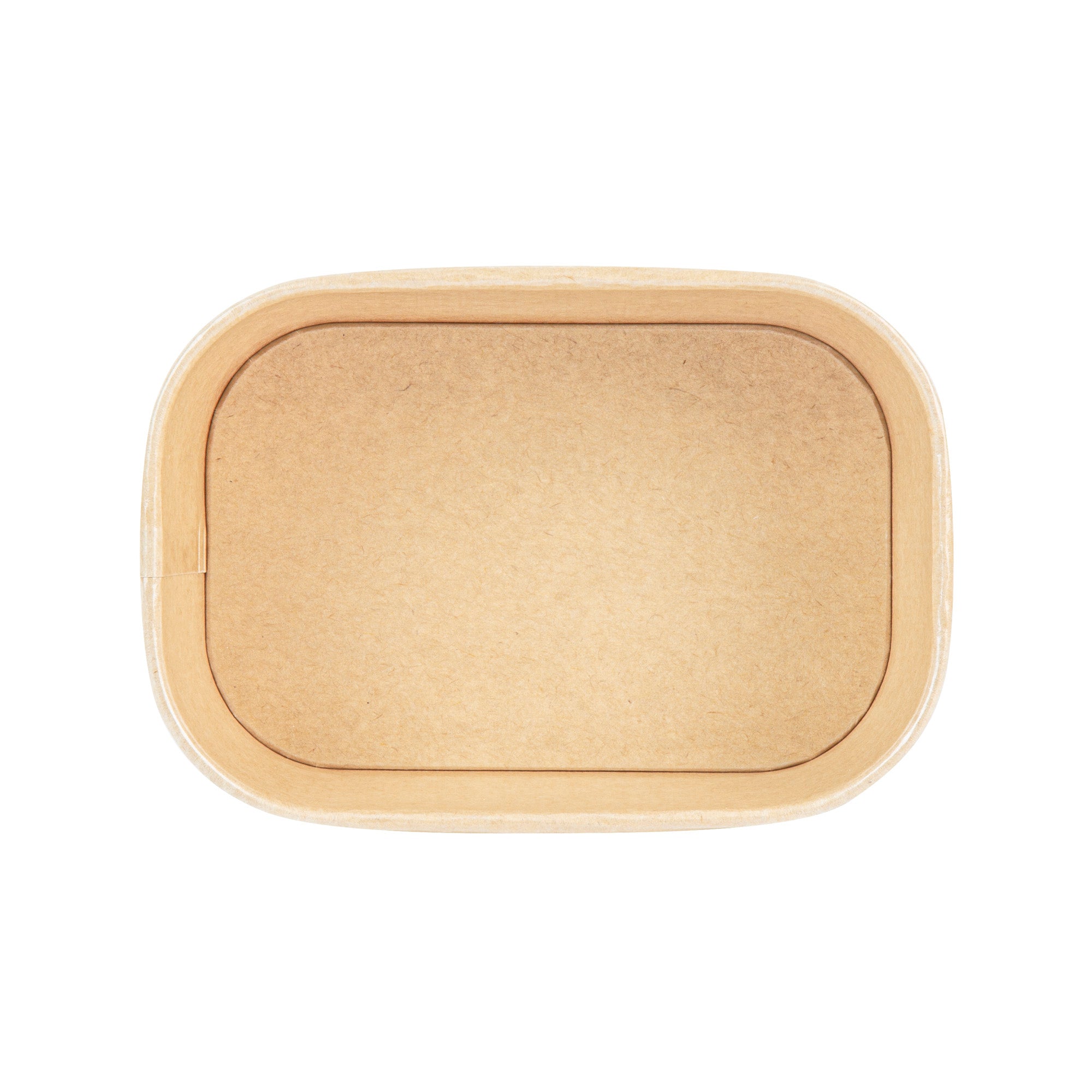 Heat Tek 25 oz Oval Kraft Paper Serving Container - Oven-Safe - 6 3/4" x 4 3/4" x 2 1/4" -100 count box