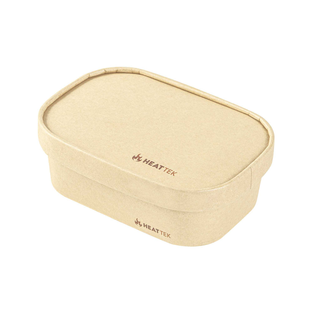 Heat Tek Oval Kraft Paper Lid - Fits 17, 20, 25 and 34 oz Serving Container - 25 count box